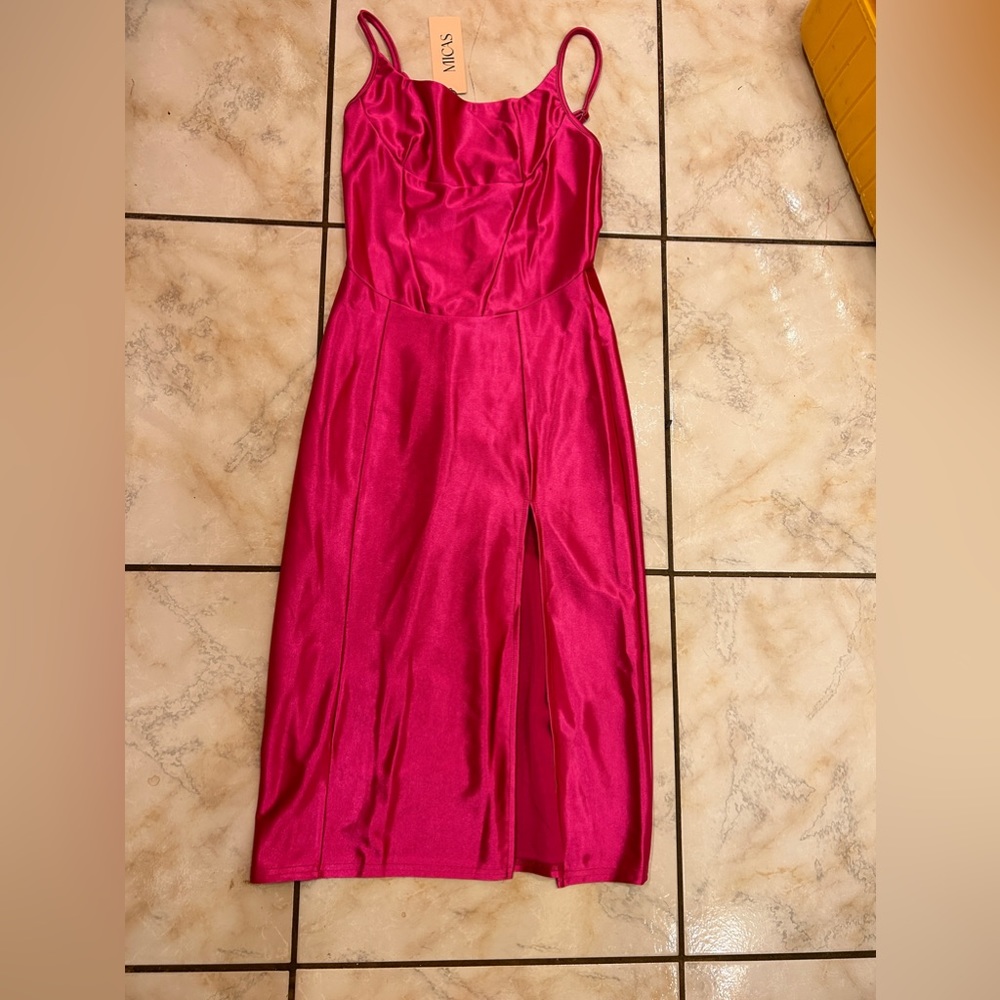 Hot pink NWT micas dress